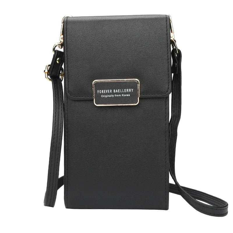 Personalized Engraved Mini Messenger Bag with Phone Pocket