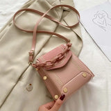 Mini Women PU Leather Shoulder Bag Flap Messenger Wallet Chain Small