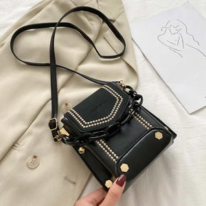 Mini Women PU Leather Shoulder Bag Flap Messenger Wallet Chain Small
