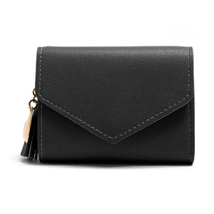 Minimalist Women Short Wallet with Buckle for Girls