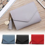 Minimalist Women Short Wallet with Buckle for Girls