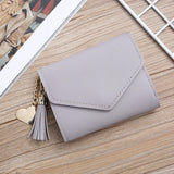 Minimalist Women Short Wallet with Buckle for Girls