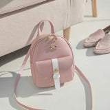 Mini PU Leather Women's Backpack Small School Backpacks