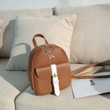 Mini PU Leather Women's Backpack Small School Backpacks