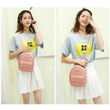 Mini Women's Backpack PU Leather Small School Bags