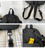 Mini Women's Backpack Purse Waterproof Nylon Bagpack for Teenage Girls Rucksack