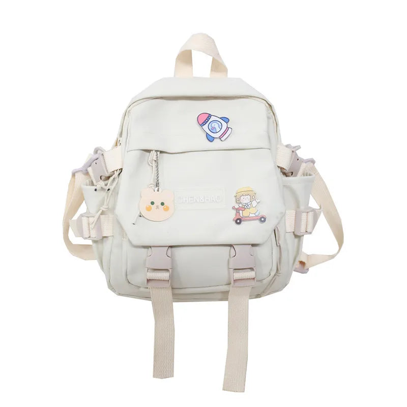 Mini Women's Backpack Purse Waterproof Nylon Bagpack for Teenage Girls Rucksack