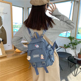 Mini Women's Backpack Purse Waterproof Nylon Bagpack for Teenage Girls Rucksack