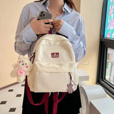 Mini Women's Backpack Small Girls' School Bag Waterproof Nylon Japanese Casual