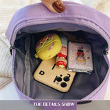 Mini Women's Nylon Backpack Small School Rucksack For Teen Girls