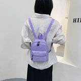 Mini Nylon Women's Backpacks Small School Bags for Teen Girls