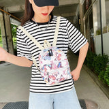 Mini PU Leather Women's Backpack Female Shoulder Bag Bagpack