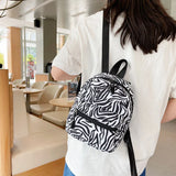 Mini PU Leather Women's Backpack Female Shoulder Bag Bagpack