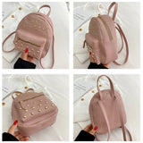 Mini Women's PU Leather Backpack Shoulder Bag Small Schoolbags Phone Purse