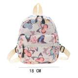Animal Print Mini Women's Backpack Nylon Teen Girls School Bag