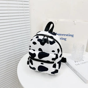 Animal Printing Mini Women's Backpack Nylon Bag for Teen Girls