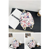 Animal Print Mini Women's Backpack Nylon Teen Girls School Bag