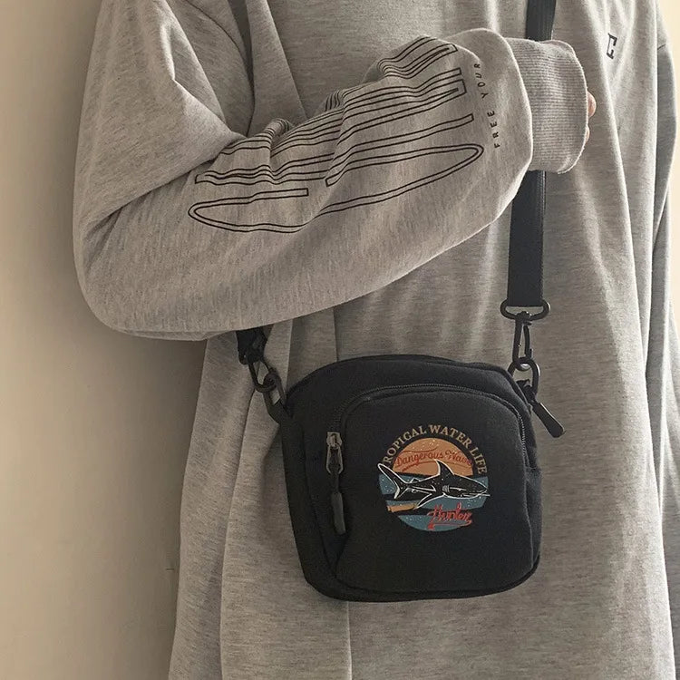 Canvas Mini Crossbody Bag Small Shoulder Purse Phone Sac A Main Femme