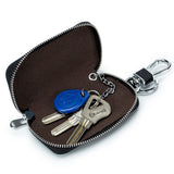 Leather Car Key Bag Holder Multifunction Organizer Case