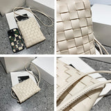 Mini Woven Leather Crossbody Bag Purses and Handbags
