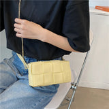 Mini Chain Waist Bag Ladies Chest Bag Solid Messenger Bag