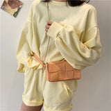 Mini Chain Waist Bag Ladies Chest Bag Solid Messenger Bag