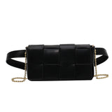 Mini Chain Waist Bag Ladies Chest Bag Solid Messenger Bag
