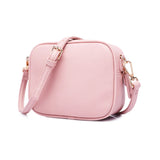 Mini Litchi Grain Flap Shoulder Bag for Women Small Square Bag
