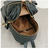 Mini Women Backpacks PU Leather Multifunctional Female Shoulder Bags