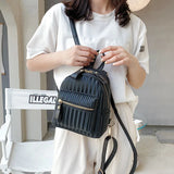 Mini Women Backpacks PU Leather Multifunctional Female Shoulder Bags