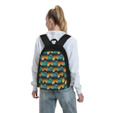 Snowy Mountain Backpacks Men Women Zipper Close Bag