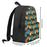 Snowy Mountain Backpacks Men Women Zipper Close Bag
