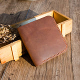 Real Leather Wallets for Men Small Mens Wallet Leather Vallet Manmade