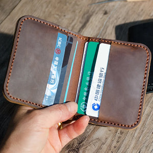 Real Leather Wallets for Men Small Mens Wallet Leather Vallet Manmade