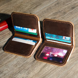 Real Leather Wallets for Men Small Mens Wallet Leather Vallet Manmade