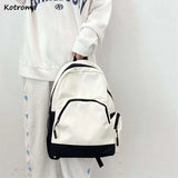 Minimalism Unisex School Backpack Daily Travel Bags All-match