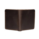 Minimalist 100% Leather Wallet Men Vertical Horizontal Wallet Leather