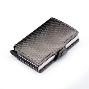 Minimalist Anti RFID Blocking Wallet Men's Money Clip Slim Mini Wallet