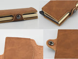 Minimalist Anti RFID Blocking Wallet Men's Money Clip Slim Mini Wallet