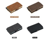 Minimalist Anti RFID Blocking Wallet Men's Money Clip Slim Mini Wallet