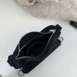 Minimalist Shoulder Bag Women Underarm Zipper Chain Nylon Bag