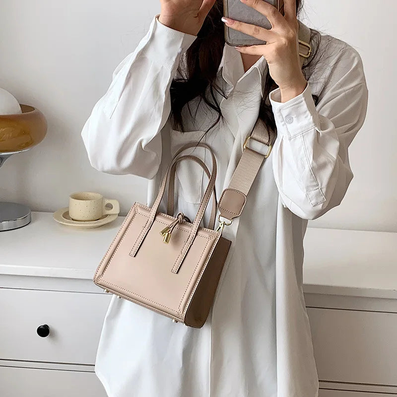 Minimalist Flap Tote Bags Vintage Women Shoulder Purses