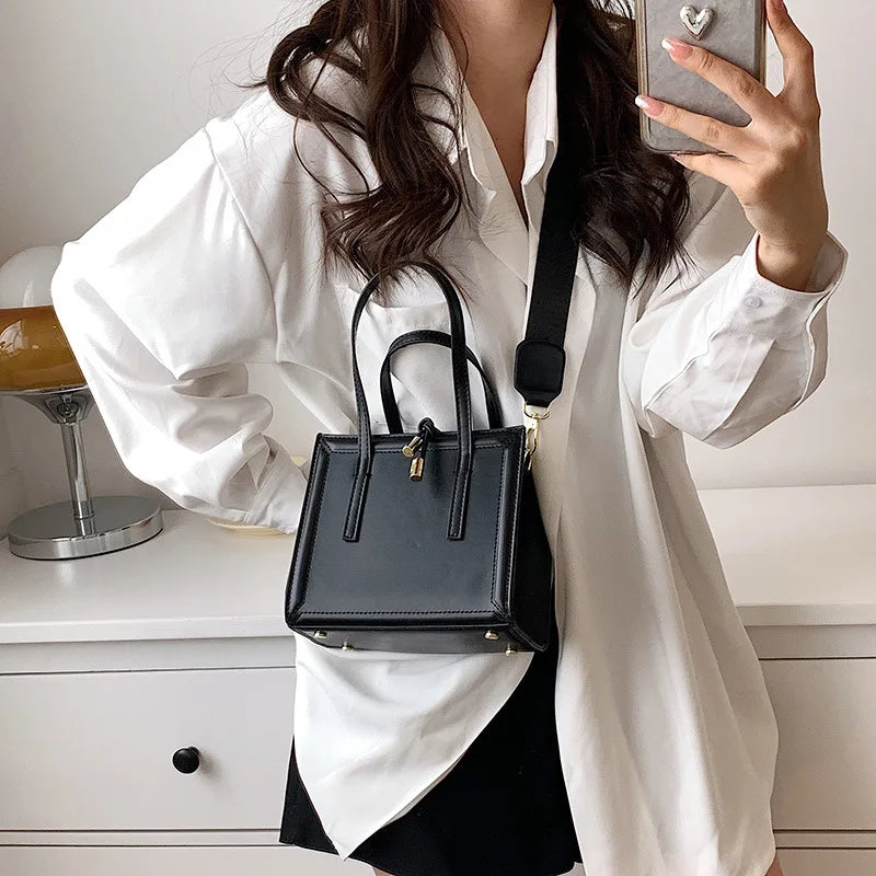 Minimalist Flap Tote Bags Vintage Women Shoulder Purses