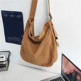 Minimalist Style Shoulder Bags Unisex Crossbody Bags Canvas Messenger Bags