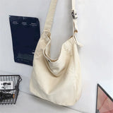 Minimalist Style Shoulder Bags Unisex Crossbody Bags Canvas Messenger Bags