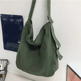 Minimalist Style Shoulder Bags Unisex Crossbody Bags Canvas Messenger Bags