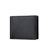 Men's Minimalist Cow Fiber Carbon Wallet with Magnetic Leather Note 8 Case