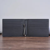 Men's Minimalist Cow Fiber Carbon Wallet with Magnetic Leather Note 8 Case