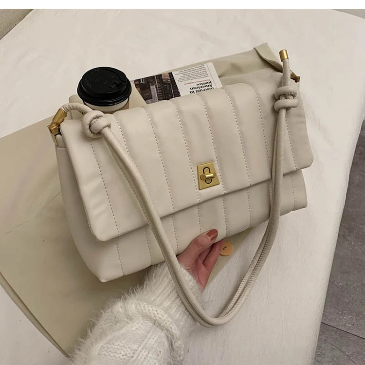 Soft Leather Retro Chain Crossbody Envelope Bag
