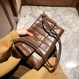 Soft Leather Retro Chain Crossbody Envelope Bag